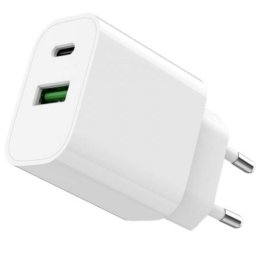 Cargador de Pared SPC Fast Charger 4341B 20W 1x USB-C 1x USB-A Blanco