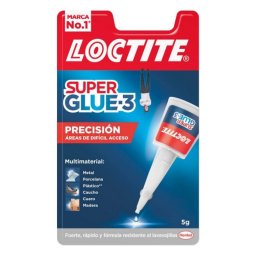 Pegamento Loctite Super Glue-3 Precisión Transparente 5g Extrafuerte Multimaterial