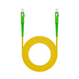 Cable de Fibra Óptica Nanocable 10.20.0020 SC/APC a SC/APC G657A2 Monomodo Simplex 20m LSZH Amarillo