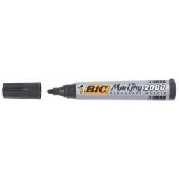 Rotulador Permanente BIC Marking 2000 Negro Punta Redonda Acrílica 1.7mm Caja 12 Unidades