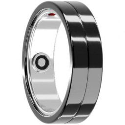 Anillo Inteligente Maxcom MR100 Sensor Frecuencia Cardíaca IP68 Negro Talla 8/57 Ø18.2mm