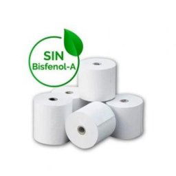 Rollo Papel Térmico 57x35mm BPA Free Paquete 10 Unidades Compatible Impresoras POS