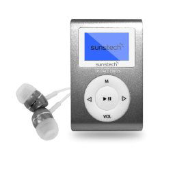 Reproductor MP3 Sunstech Dedalo III 8GB Pantalla 1.1" Radio FM Clip Gris Auriculares USB