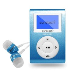 Reproductor MP3 Sunstech Dedalo III 8GB Azul Radio FM Clip Pantalla 1,1" Auriculares