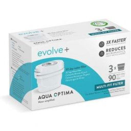 Filtro de agua Aqua Optima Evolve+ Pack 3 filtra cloro, cal, microplásticos y es multicompatible