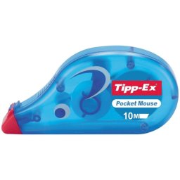 Corrector de cinta TIPP-EX Pocket Mouse Azul 10m x 4,2mm Pack 10 unidades