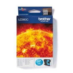 Cartucho de Tinta Brother LC980C Cian Original Pack Individual 300 páginas