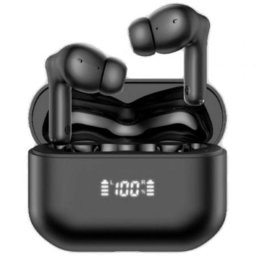 Auriculares Daewoo inalámbricos Bluetooth 5.4 con ANC, ENC, 4 micrófonos, carga rápida y 25h autonomía negros