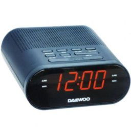Despertador Daewoo DW1218 AM/FM Pantalla LED 0,9" Salida Auriculares 3.5mm Cable 1.5m
