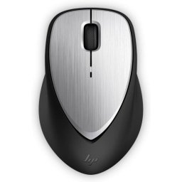 Ratón HP inalámbrico 1600 DPI Recargable ambidiestro láser negro/gris