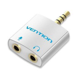 Adaptador de Audio Vention BDBW0 Jack 3.5 Macho a 2x Jack 3.5 Hembra Aluminio Oro