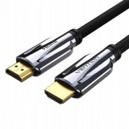 Cable HDMI Vention AALBI 2.1 3m 8K Chapado en Oro Gris y Negro eARC VRR HDR