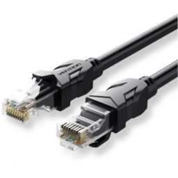 Cable de Red RJ45 Vention IBEBU Cat.6 35m Negro 1000Mbps 26AWG Plug & Play