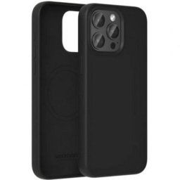 Funda silicona líquida Vention KUDB0-20 iPhone 13 Mini MagSafe microfibra negra