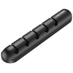 Organizador de cables Vention KBRB0 pack 2 unidades silicona negro 5 puertos