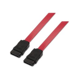Cable SATA AISENS A130-0153 0.5m Rojo Macho/Macho Acodado hasta 6Gbps RoHS