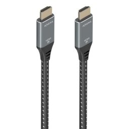 Cable HDMI AISENS A150-0876 5m HDMI 2.1 8K@60Hz 48Gbps Gris y Negro Blindado Oro
