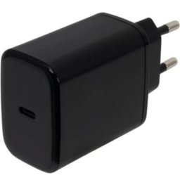 Cargador GaN Fonestar POWER-C-65 USB-C 65W Carga Rápida QC PD PPS Compacto Negro
