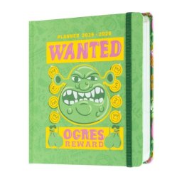 Agenda escolar tapa dura multidioma 14x16cm día página con pegatinas y bolsillo