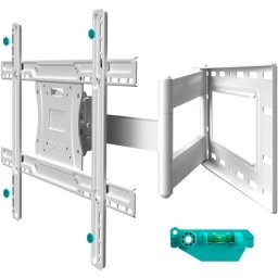 Onkron M7L-W Soporte TV 40"-75" de Pared, Extra Largo 71cm, Max 68.2 Kg, Blanco
