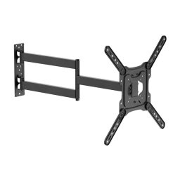 Soporte de Pared AISENS WT65TSLE-383 Giratorio Inclinable Nivelable 23-65" 35kg VESA 400x400mm Acero Negro