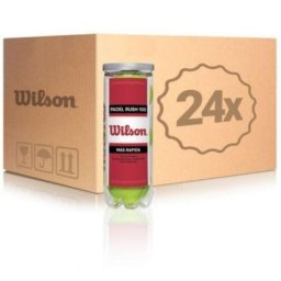 Bola de pádel Wilson Rush 100 BLX Pack 72 unidades resistencia máxima amarillo
