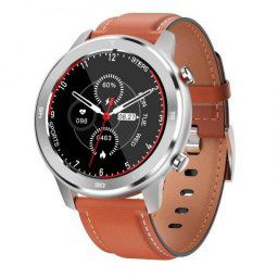 Innjoo Voom Sport Reloj Inteligente Bluetooth Plata con Correa Marrón