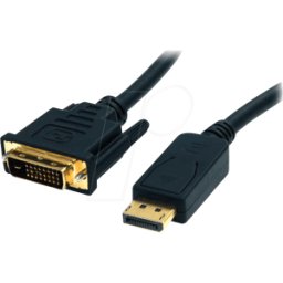 STARTECH.COM ST DP2DVI2MM6 - Cable adaptador, conector DisplayPort a conector DVI, 1,8 m..