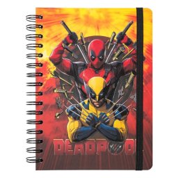 Cuaderno Tapa Forrada A5 Marvel Deadpool