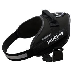 Arnés Julius-K9 IDC® Power negro para perros - Talla 0
