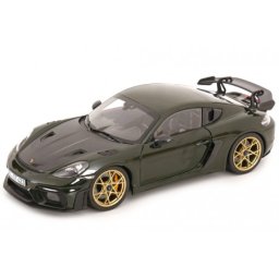 PORSCHE Cayman GT4 RS Weissach Package 2023 Green - Norev Escala 1:18 (187250)