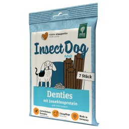 Green Petfood InsectDog Denties snacks para perros - Pack % - 2 x 180 g