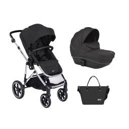 Carrito de bebé 2 en 1 con capazo rígido Thea Negro