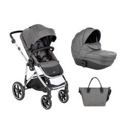 Carrito de bebé 2 en 1 con capazo rígido Thea Gris Oscuro