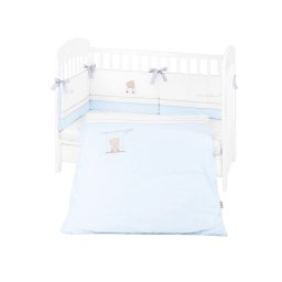 Juego de cama bordado 2 piezas EU Style 60/120 Kikkaboo Dream Big Azul