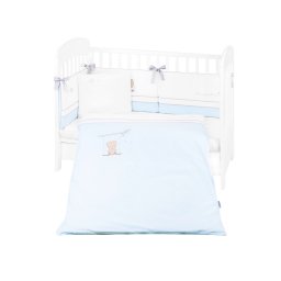 Juego de cama bordado 6 piezas 60/120 Kikkaboo Dream Big Azul