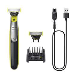 Philips OneBlade 360 Máquina de Afeitar Recortadora y Perfiladora Verde Lima/Gris Marengo