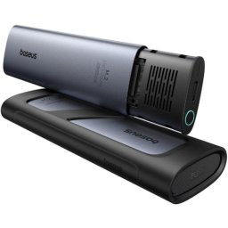 Carcasa SSD Baseus FlyJoy M.2 NVMe/SATA 10Gbps USB-C RGB Gris