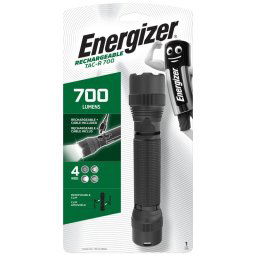 Linterna Led Táctica Energizer Pmtrl8 – 700 Lúmenes, Recargable, Maxviz, Ipx4, Fabricada En Aluminio Aeronáutico, 4 Modos De Luz