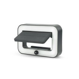 Aplique Solar Led Garza - Iluminación Exterior De 500lm Con Sensor De Movimiento Y 3 Modos, Ip54, 20 Horas De Autonomía, Perfecto Para Jardines Y Patios