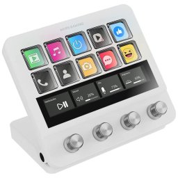 Mars Gaming Msd-pro Control Deck 10 Teclas Lcd 4 Diales Pantalla Táctil Extendida Animada Blanco