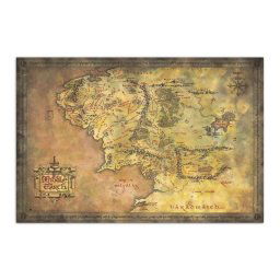 Erik Editores El Señor De Los Anillos Mapa De La Tierra Media Poster 91.5x61 Cm