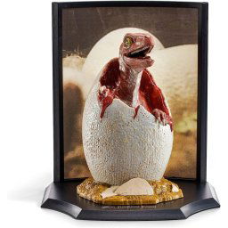 Noble Collection Jurassic Park Huevo con Velociraptor Bebé