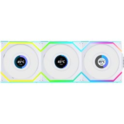 Lian Li UNI FAN SL Wireless LCD 120 Pack Triple Ventilador Suplementario 120mm Blanco