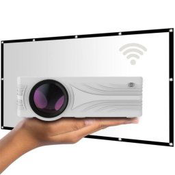 La Vague LV-HD240 Kit Proyector WiFi Compacto LED HD + Pantalla de Proyección LV-STA100FP