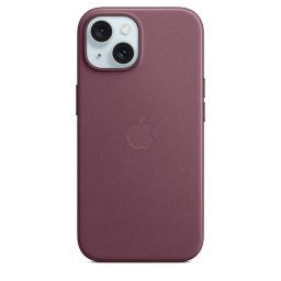 Apple Funda de Trenzado Fino con MagSafe Rojo Mora para iPhone 15