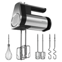 Cecotec PowerTwist 500 Full Steel Batidora de Varillas con 3 Accesorios 500W Negro
