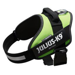 Arnés Julius-K9 IDC® Power verde neón para perros - L: 63 - 85 cm de contorno de pecho
