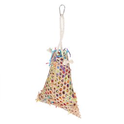 Cesta trituradora TIAKI juguetes para pájaros - aprox. 38 x 18 x 6,5 cm (L x An x Al)