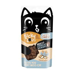 Lucky Lou Krunchy Krisps snacks para gatos - Leche (12 x 60 g)